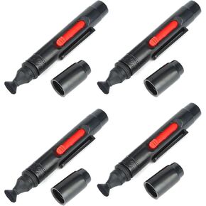 3 in 1 Dust Cleaner Pen Lens Cleaning Pen Kit for Camera Filters Camcorders Leupold Scope Binoculars, 4Pcs