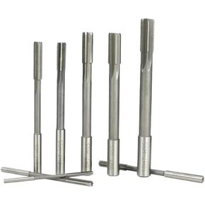 4/8/10/14pcs HSS Machine Reamer setH7/H8 Straight Shank Chuck Reamer Straight Slot Reamer 2mm-12mm milling Cutter(9pcs 2-10mm Set H8)