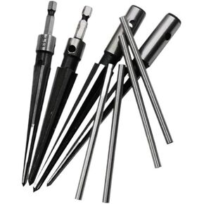 Manual Conical T-Handle Reamer 1/8-1/2 3-13mm 5-16mm Flared Chamfer Tool Reamer Fit for Deburring and Expanding Pin Holes(Hex Shank 5-16mm)