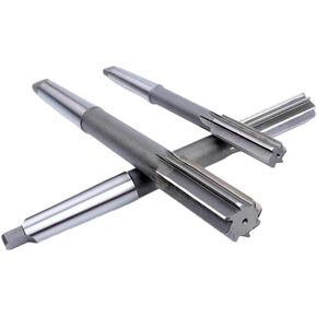 H7 W6542 HSS Taper Shank Machine Reamer 12-40mm, Morse Taper Shank Fit for Machine Tool Chuck Hole Expansion and Precision Cutting(23mm H7)