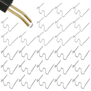 JMIATRY 2000 PCS Stainless Steel 0.8mm, 0.6mm Plastic Welder Staples Wave Shape Repair Kit for Car Bumper, Dashboard, Lamp Holder Repair