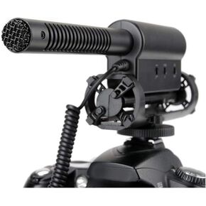 Digital Nc Stereo Microphone (Shotgun) with Windscreen & Dead Cat Muff (Compatible with Panasonic VW-VMS10)