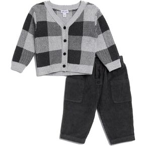 Splendid baby-boys Plaid Cardigan Set