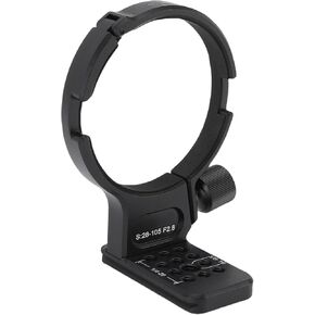 Arca Swiss Compatible Aluminum Tripod Collar Ring for DG DN Art 28-105mm F2.8 Lenses, 1/4" to 3/8" Dual Mount & Quick Release Plate