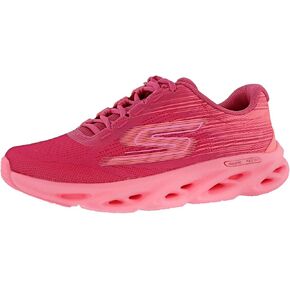 Skechers Women's Go Run Swirl Tech Speed- Ultimate Stride Running Shoes, Hot Pink/Pink, 8.5 M