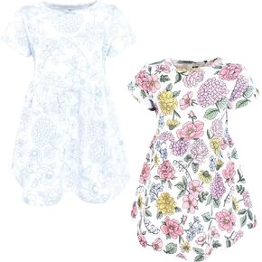 Hudson Baby Infant and Toddler Girls Cotton Dresses