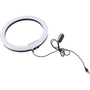 ZJchao TPD668 12W 12 Inch 160LED Dimmable Rings Light 3200K 5600K Makeup Ball Head Phone Clip for Live Broadcast VLOG Video Production