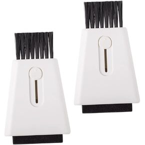 Angoily 2Pcs Multi Functional Dual Head Brush for Keyboard and Electronics Small Soft Brush for Efficient Cleaning of Laptops Desktops and Gaps