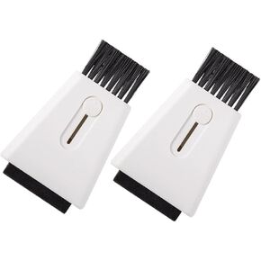 2Pcs Multi Functional Keyboard Clean Brush Small Dual Head for Dust and Debris for Electronics and Camera Screens Compact Design for