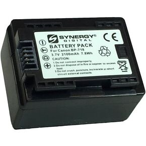 Synergy Digital Camcorder Battery, Works with Canon VIXIA HF R500 Camcorder, (li-ion, 3.7V, 2100 mAh) Ultra Hi-Capacity Battery