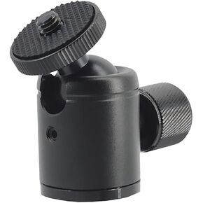 Photography Light Bracket Head Tripod Mount for Camera and LED Lights Rotation Compact Design Screw Versatile Use with Tripods and Accessories Black