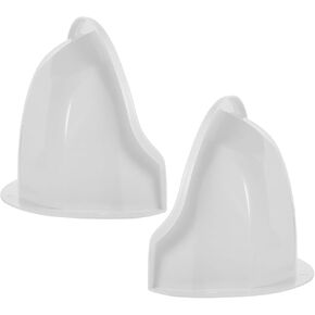 Housoutil Dome Camera Shield Outdoor Camera Top Cover Universal Sun Rain Shade Camera Cover Shield Cover Shield for and Dome Security Cameras (2pcs White Rain Shield CCTV