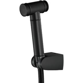 High-PressureSprayer Black HandheldBaby Cloth Diaper Single Cold WaterFaucet with Hose and Bracket Holder