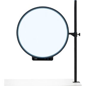 Amaran Verge Max, 22in Bi-Color Edge-Lit Panel Light, 60W Soft Lighting with Desk Clamp Stand, 2700K–6500K CCT, USB-C PD, App/Knob Control, for Streaming, Makeup, Content Creators (Charcoal)