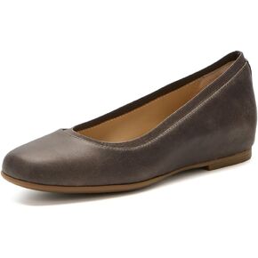 ABEO Cadence Ballet Flats for Women | Built-in Orthotic Insole | Arch Support Flats Shoes | Dressy Work Low Wedge | Premium Leather Upper & Lining