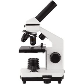 Microscope Kit Biological Microscope 64X-640X with Phone Holder Up/Down LED Illumination Microscope Lens Adapters