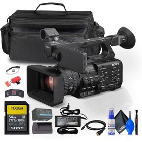 Sony PXW-Z200 4K 1 "CMOS Sensor XDCAM Camcorder (PXW-Z200) + 64GB SF-M بطاقة ذاكرة صعبة + حالة كبيرة + قارئ البطاقة + محفظة الذاكرة + KAP KEYER + CLEANING KIT + HDMI Cable (متجدد)