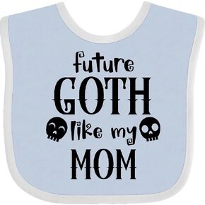 inktastic Future Goth Like My Mom with Skulls Baby Bib