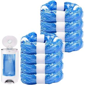 Diaper Pail Refills Compatible with Classic & Compact - 2160 Count (8x270) Unscented Diaper Bags | Extra Thick Compatible with Genie Ubbi, Munchkin, 2160 Count, Odor Control Baby Essentials