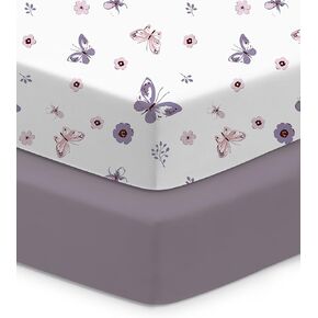 Baby Crib Sheets Boy Girl for Standard Crib Mattress - Ultra Soft Jersey Knit Neutral Crib Mattress Sheet, Safe and Snug, Durable, Stylish Crib Sheet Fitted, 28''x52''x9'' Extra Deep Pocket