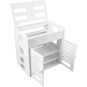 Router Storage Box Cable Container for Home Supplies for Easy Access Material for Hiding Cables and Organizing Devices
