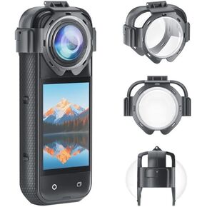 حراس العدسات/غطاء واقي زجاجي بصري على Insta360 x5،9h الصلابة ،