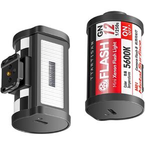 TTArtisan Flash Light Camera Flash Speedlite GN12 5600K(±200k),4 Power Levels,Mini Flashlight Fill Light for Fuji,Sony,Canon,Nikon,Leica,Olympus