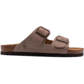 Sandgrens Handmade Unisex Cork Slides | European Top Grain Leather Sandals with Soft Suede Original Footbed, Adjustable Straps, and EVA Rubber Sole | Costa in Kuwait