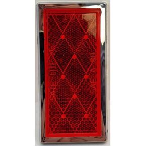 049BP484RX 3 1 by 2 x 1 3 by 4 in. Reflector Rectangular - Red
