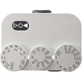 Film Camera Exposure Meter, High Precision Photography Light Meter, 3 Dials Retro Exposure Indicator, Rechargeable Battery Life 20H, Compatible with Film Cameras