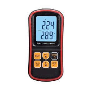5PCS Digital Split Lux Meter Light Meter 0~200000 Lux Luxometer Instrument Illuminance Tester LCD Light Meter Photometer -Photography Lumens