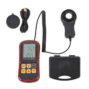 Handheld Light Meter Digital Illuminance Meter Digital Luxmeter High Accuracy Luminometer Photometer with Data Storage -Photography Lumens