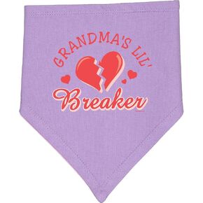 inktastic Grandma's Lil' Heartbreaker Baby Bandana Bib