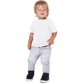 Bella + Canvas Toddler Jersey Short-Sleeve T-Shirt,WHITE,3T