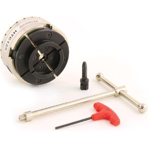 HTC125, 5" Four Jaw Woodturning Chuck Kit, with 1 1/4"x 8 TPI Insert and Dovetail Jaws, for Wood Lathes