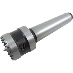 Taytools 605005 1 Inch Diameter Multitooth Drive Center Spring-Loaded Point Morse 2 Taper MT2