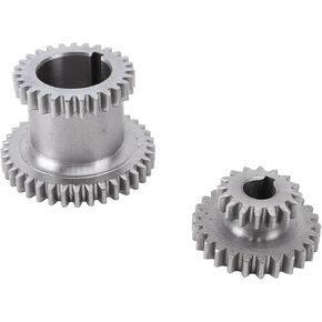 Metal Gear Set, 2 Speed High Low Duplicate Gear Replacement for 0618 7x12 7x14 Mini Lathe Mini Mill, Metal Gear Kit