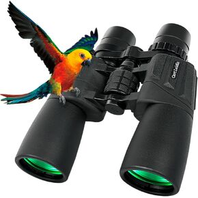 10-30x50 Zoom Binoculars for Adults High Power, Low Light Night Vision, BAK4 Prism with FMC Lens, Waterpoof, HD Professional Binoculars for Bird Watching, Hunting, Outdoor, Hiking