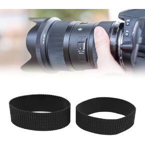 Camera Lens Rubber Set, High Grade Material Comfortable Grip, for AF S 70-200mm f 2.8G ED VR II, with Precise Zoom and Focus Grip