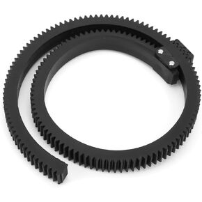 Haofy Adjustable Follow Focus Len Gear Belt Practical Locking Function Suitable for Various Camera Lenses Convenient Black