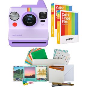 Polaroid Now Gen 2 Camera in Purple with Double Pack Film and Photo Box Kit