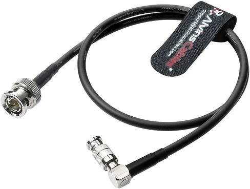Alvin's Cables Micro BNC to BNC Cable 12G-SDI High Speed 4K UHD Video Coaxial Cable, 75 Ohm Ultra-Soft for Blackmagic Video Assist 5" Monitor, Right Angle 50CM|19.7inches in Kuwait