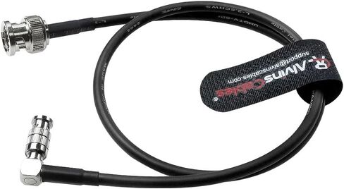 Alvin's Cables Micro BNC to BNC Cable 12G-SDI High Speed 4K UHD Video Coaxial Cable, 75 Ohm Ultra-Soft for Blackmagic Video Assist 5" Monitor, Right Angle 50CM|19.7inches in Kuwait