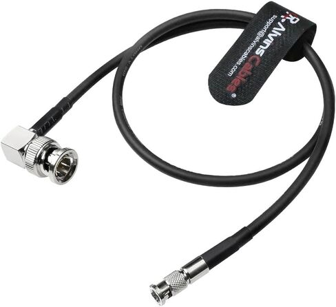 كابلات Alvin's Micro BNC إلى BNC Cable 12G-SDI عالية السرعة 4K UHD Coaxial Cable ، 75 أوم فائقة النعومة لمساعدة الفيديو الأسود 5 "شاشة ، الزاوية اليمنى 50 سم | 19.7 بوصة in Saudi Arabia