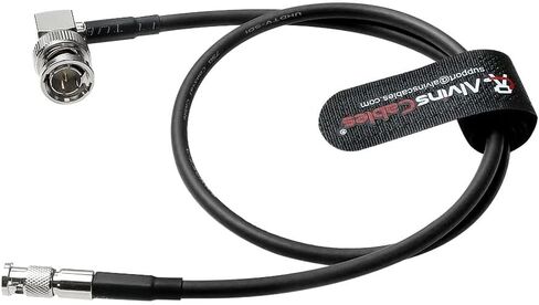 كابلات Alvin's Micro BNC إلى BNC Cable 12G-SDI عالية السرعة 4K UHD Coaxial Cable ، 75 أوم فائقة النعومة لمساعدة الفيديو الأسود 5 "شاشة ، الزاوية اليمنى 50 سم | 19.7 بوصة in Saudi Arabia