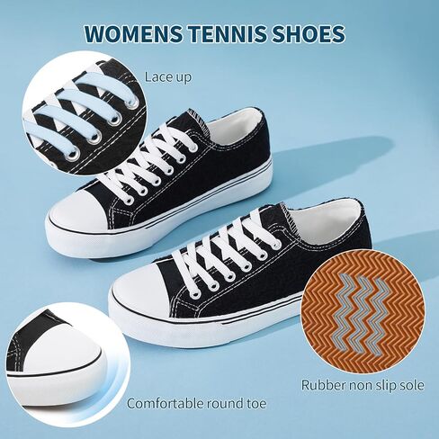 HYPOCRUTE Womens White Tennis Shoes Embroidered Flower Low Top Women Canvas Shoes Women’s Fashion Sneakers in Kuwait