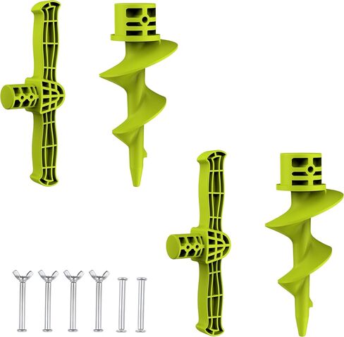Dock Auger Kit ، PA66+30 ٪ GF Handle و Auger لـ PVC Tubing Sandbar ، يناسب 1.5 '' الجدول 40 PVC (ID 1.57 '') ، تأمين القارب الخاص بك ، الأخضر in Kuwait