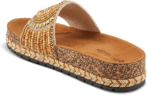 Patrizia Women's Swirla Multicolor Multicalor Slide One-Band Slide Cork Wedge Wedge in Kuwait
