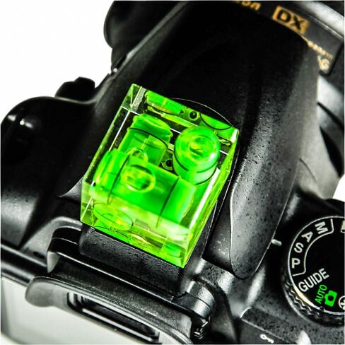 Foto&Tech Hot Shoe Spirit Bubble Level Compatible with Canon Nikon Panasonic Fujifilm Olympus Pentax Sigma DSLR/SLR/Evil/Film Camera (Two Axis) in Saudi Arabia