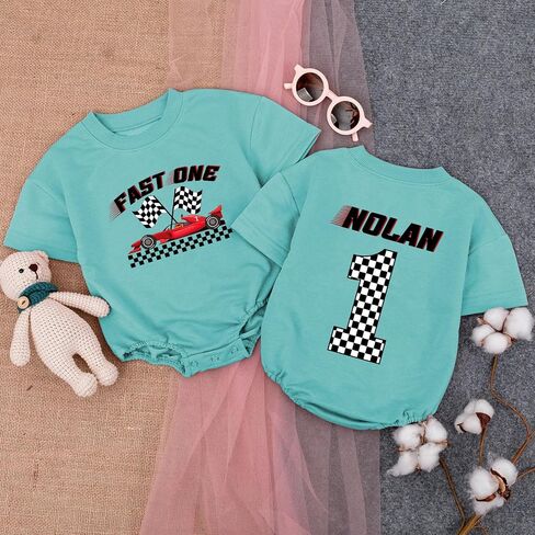 Personalized Birthday Space One Boy Bubble Romper, Custom First Trip Around The Sun First Birthday in Kuwait